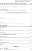 Top Dog Pizza menu
