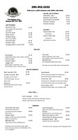 Léo Pizza menu