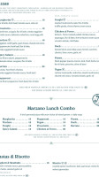 Marzano menu