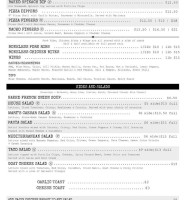 Backstreet Pub Pizza Carta