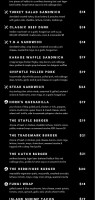 Alpenhorn Bistro & Bar menu