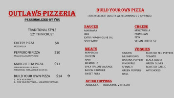 Outlaws Burgers And Fries menu