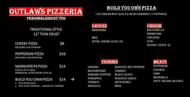Outlaws Burgers And Fries menu