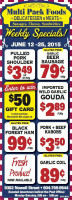 Multi Pack Deli Foods menu