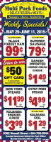 Multi Pack Deli Foods menu