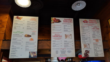 Famous Dave's -b-que menu