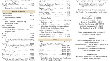 Son Of A Chef Bakery menu