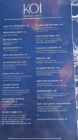 Koi Seafood House menu