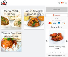 Tandoori Flavour menu