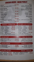 Dixie Lee menu