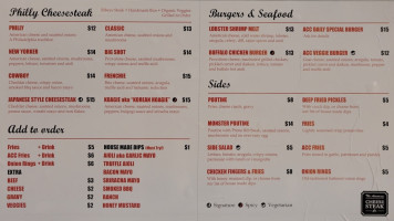 American Cheesesteak Company Metrotown menu