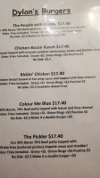 Dylan's Piggyback Poutinerie menu