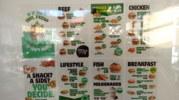 Triple O's Speisekarte