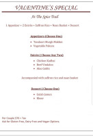 The Spice Trail Carte