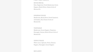 Pizza Town & Indian Cuisine Ltd Carte