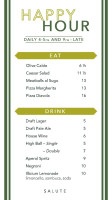 Sopra Sotto Hastings menu