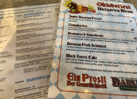 Barley Station Brew Pub menu