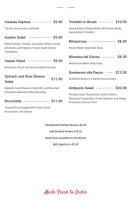 Golden Boot Cafe menu