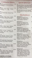 Jasmine's Restaurant menu