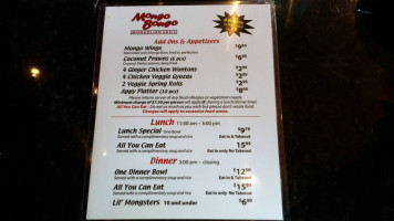 Sushi Village menu