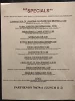 St. Louis Bar & Grill menu