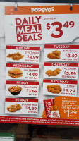 Popeyes Louisiana Kitchen menu