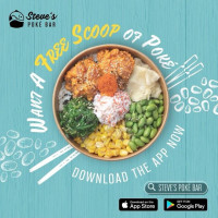 Steve's Poké Bar menu