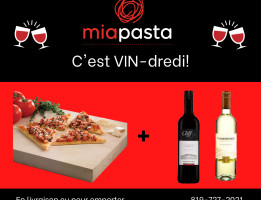 Mia Pasta Amos menu