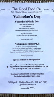 The Good Food Co menu