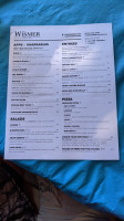 Wismer House menu