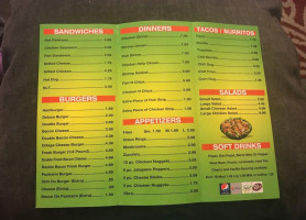 Bud's Coffee menu