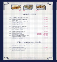 Pho T&T Vietnamese Restaurant menu