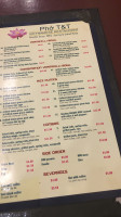 Pho T&T Vietnamese Restaurant menu