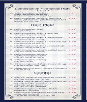 Pho T&T Vietnamese Restaurant menu