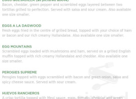 Humpty's Family Restaurant menu