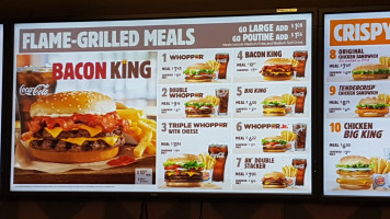 Burger King menu