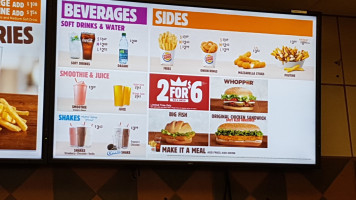 Burger King menu