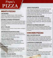 Papa John's menu