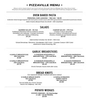 Pizzaville menu