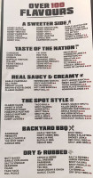 The Wing Spot Ajax Menu