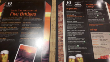 Five Bridges Bar & Grill menu