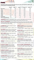 Andre's Seats menu