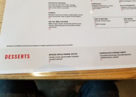 Levetto Vaughan menu