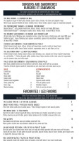 The Rail Coal Fire Bistro menu