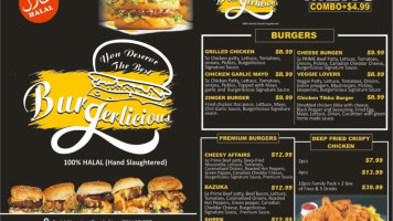 Burgerlicious menu