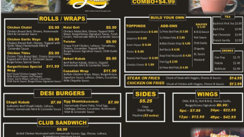 Burgerlicious menu