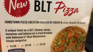 Pizza Delight menu