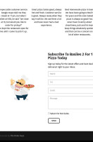 Basile's 2 For 1 Pizza Pasta menu