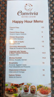 Convivia Bistro Cuisine menu