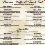 West Street Willy's Cardápio